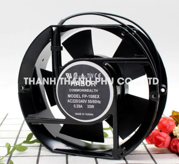 Quạt Tròn Thông Gió HABOR FP-108EX-S1-B, 110120V, 172x150x51mm-TAIWAN